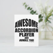 Phantastisch Accordion Player Postkarte (Stehend Vorderseite)