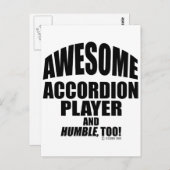 Phantastisch Accordion Player Postkarte (Vorne/Hinten)