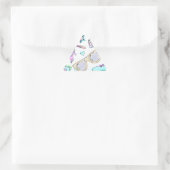 Phantastisch Achtzig Farbbuchmuster Dreieckiger Aufkleber (Tasche)