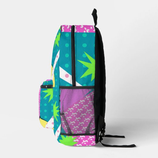 Phantastisch Achtzig Pop Pattern Fun Ästhetik Bedruckter Rucksack (Rechts)