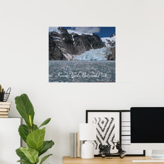 Phantastisch Alaska Glacier Kenai Fjords Poster (Heimbüro)