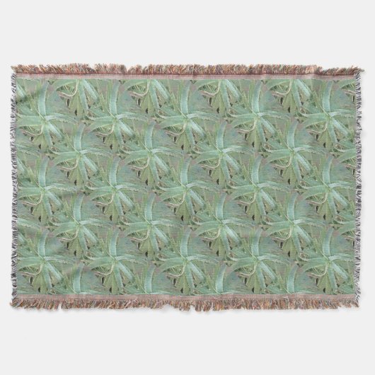 Phantastisch Aloe Vera Akrylic Art Decke (Vorderseite)