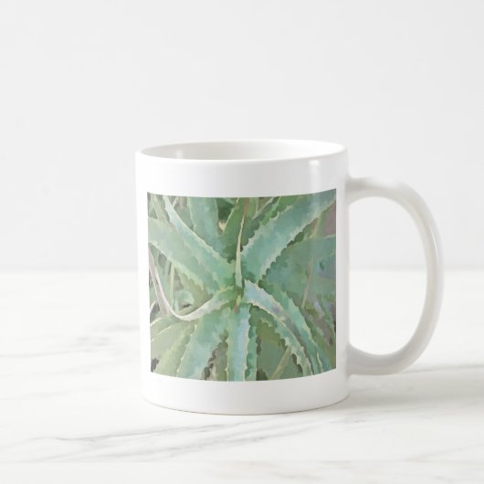 Phantastisch Aloe Vera Akrylic Art Kaffeetasse (Rechts)