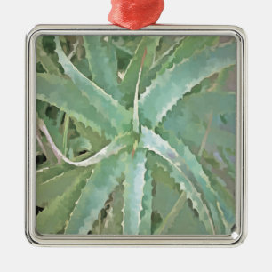Phantastisch Aloe Vera Akrylic Art Ornament Aus Metall