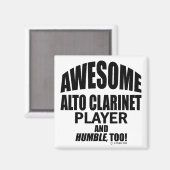Phantastisch Alto Klarinettenspieler Magnet (Vorderseite/Rückseite)