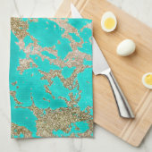 Phantastisch angesagtes modernes Imitat mit Goldmo Küchentuch (Viertel Falte)