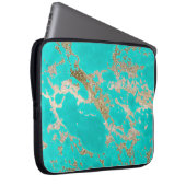 Phantastisch angesagtes modernes Imitat mit Goldmo Laptopschutzhülle (Vorne Rechts)