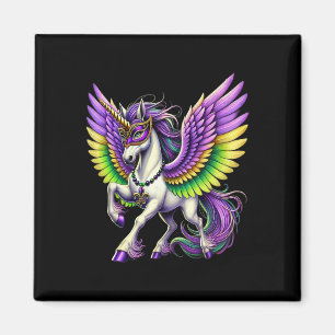 Phantastisch Apparel Unicorn Mardi Gras - Multicol Magnet