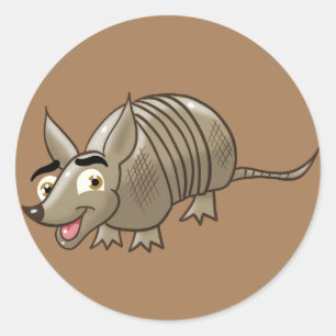 Phantastisch Armadillo Runder Aufkleber