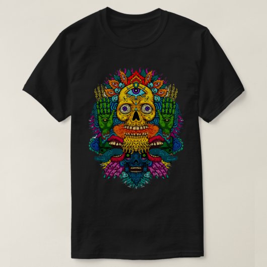 Phantastisch Ayahuasca Lover DMT Designs Shaman St T-Shirt (Design vorne)