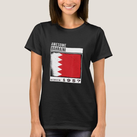 Phantastisch Bahraini Seit 1957 Bahraini 65. T-Shirt (Vorderseite)