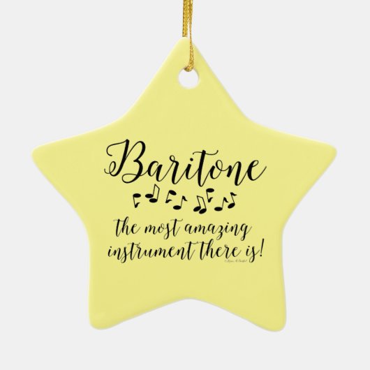 Phantastisch Baritone Keramik Ornament (Hinten)