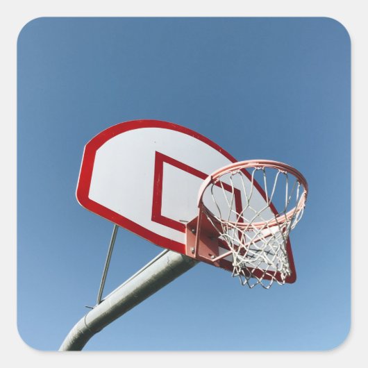 Phantastisch Basketball Quadratischer Aufkleber (Vorderseite)