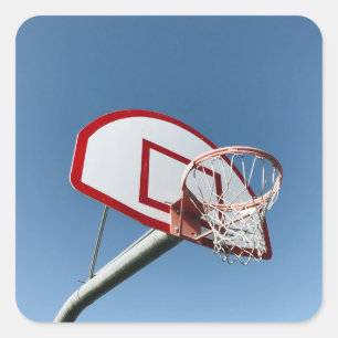 Phantastisch Basketball Quadratischer Aufkleber