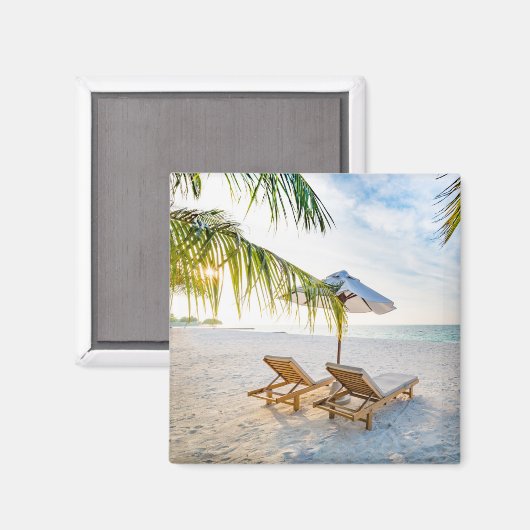 Phantastisch Beach Sunset Magnet (Vorderseite/Rückseite)