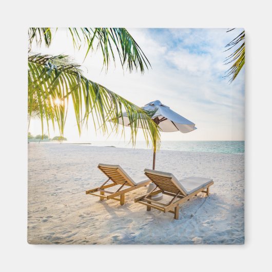 Phantastisch Beach Sunset Magnet (Vorne)