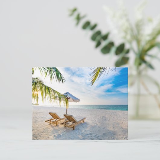 Phantastisch Beach Sunset Postkarte (Stehend Vorderseite)