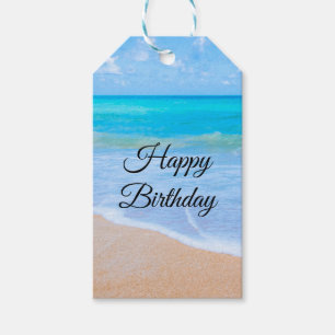 Phantastisch Beach Tropical Scene Foto Geburtstag Geschenkanhänger