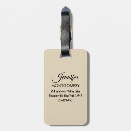 Phantastisch Beach Tropical Scene Foto Gepäckanhänger (Rückseite vertikal)