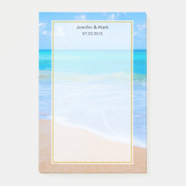Phantastisch Beach Tropical Scene Foto Hochzeit Post-it Klebezettel