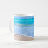Phantastisch Beach Tropical Scene Foto Kaffeetasse (Vorderseite Links)