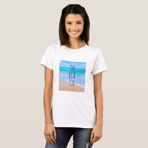 Phantastisch Beach Tropical Scene Foto T-Shirt