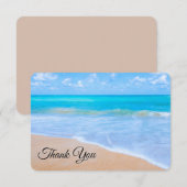 Phantastisch Beach Tropical Scene Foto Vielen Dank Dankeskarte (Vorne/Hinten)