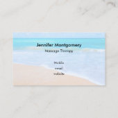 Phantastisch Beach Tropical Scene Foto Visitenkarte (Rückseite)