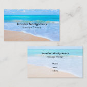 Phantastisch Beach Tropical Scene Foto Visitenkarte (Vorne/Hinten)