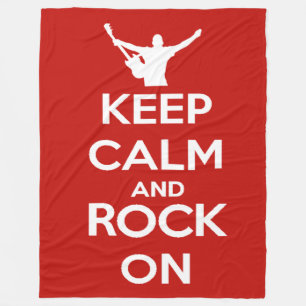Phantastisch Behalten Calm and Rock on Fleecedecke