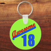 Phantastisch bei 18 Jahren 18. Geburtstag Schlüsselanhänger (Vorderseite)