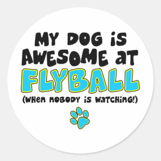 Phantastisch bei Flyball Runder Aufkleber