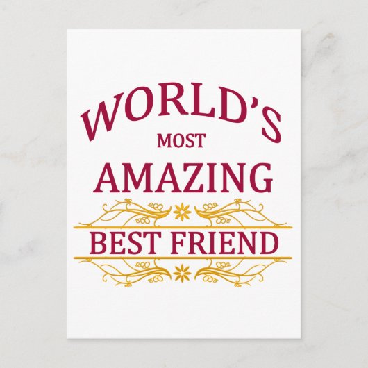 Phantastisch bester Freund Postkarte (Vorderseite)