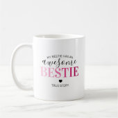 Phantastisch Bestie | Pink Best Friends Kaffeetasse (Links)
