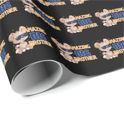 Phantastisch Big Brother Cool Dog Geschenkpapier (Rolleneckpunkt)