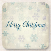 Phantastisch Blue Christmas Snowflake Getränkeuntersetzer (Vorderseite)