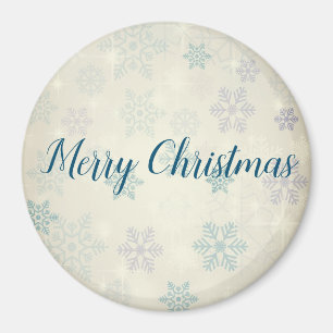 Phantastisch Blue Christmas Snowflake Magnet