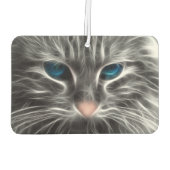 Phantastisch Blue Mit Augen Cat Face Autolufterfrischer (Rückseite)