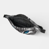 Phantastisch Blue Mit Augen Cat Face Bauchtasche (Offen)