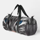 Phantastisch Blue Mit Augen Cat Face Duffle Bag (Rechte Ecke)