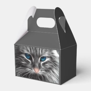 Phantastisch Blue Mit Augen Cat Face Geschenkschachtel