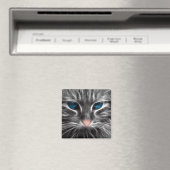 Phantastisch Blue Mit Augen Cat Face Magnet (In Situ (Geschirrspüler))
