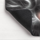 Phantastisch Blue Mit Augen Cat Face Mousepad (Ecke)