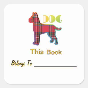 PHANTASTISCH Book Personalize Kids Buchzeichen Sti Quadratischer Aufkleber