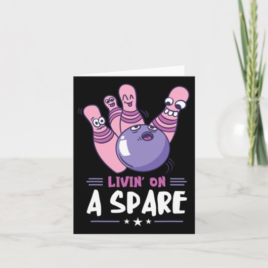 Phantastisch Bowler schlägt Bowling Sports Funny B Karte (Vorderseite)