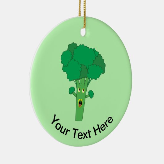 Phantastisch Broccoli Funny Gemüse Keramik Ornament (Rechts)