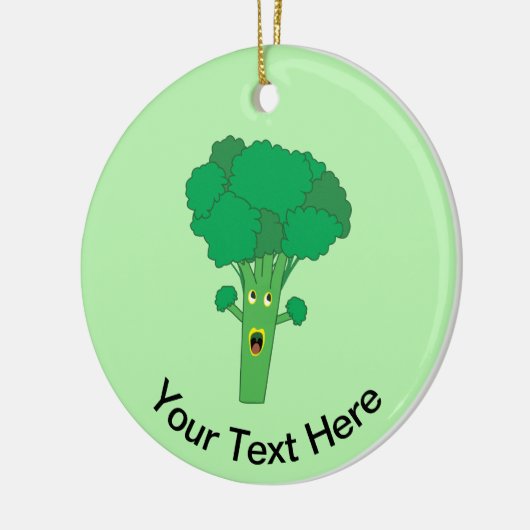 Phantastisch Broccoli Funny Gemüse Keramik Ornament (Links)