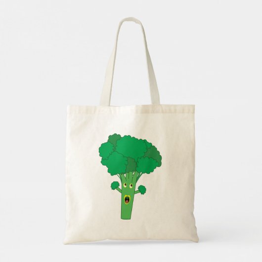 Phantastisch Broccoli Funny Gemüse Tragetasche (Rückseite)