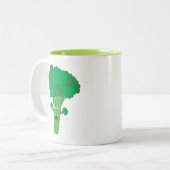 Phantastisch Broccoli Funny Gemüse Zweifarbige Tasse (Vorderseite Links)