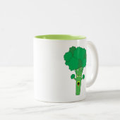 Phantastisch Broccoli Funny Gemüse Zweifarbige Tasse (VorderseiteRechts)